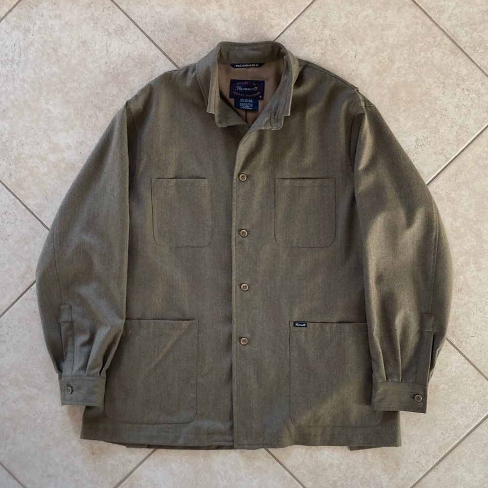 Men’s Faconnable Brown Shirt Jacket